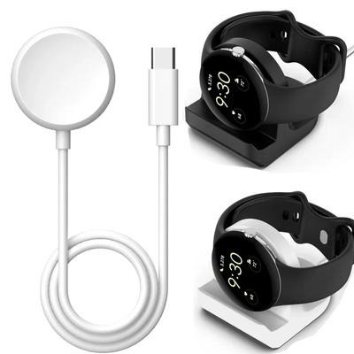 Док-станция Type-C для зарядки смарт-часов Google Pixel Watch, магнитный USB-кабель для зарядки, зарядное устройство, кабель-подставка, аксессуары.