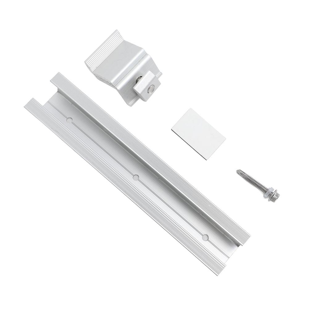 4Set Solar Panel Mounting Rails Z Brackets Kit Aluminum Alloy Roof Solar Panel Mounting Bracket System Kit HZ0101