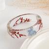 Bohemian Flower Bracelet Dried Daisy Retro Hand Ring Simple Wide Bangle  Girls