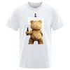 Mens And Womens Short Sleeved Motorcycle Tshirts Cartoon Couple Outfits Unisex Street Clothing Kawai Ted2 Bear Designer Y2k