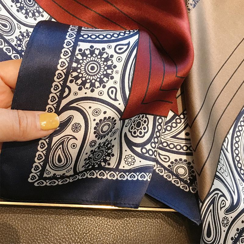 Men's 100% Silk Paisley Scarf Shawl Square Neckerchief Bride Wedding Muffler Business Casual Cravat 70 Headband Scarf For Women