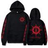 Japanese Anime Berserk Logo Hoodies Streewear Clothes Men Women Harajuku Red Letter Graphics Winter Warm Oversized Sweatshirts