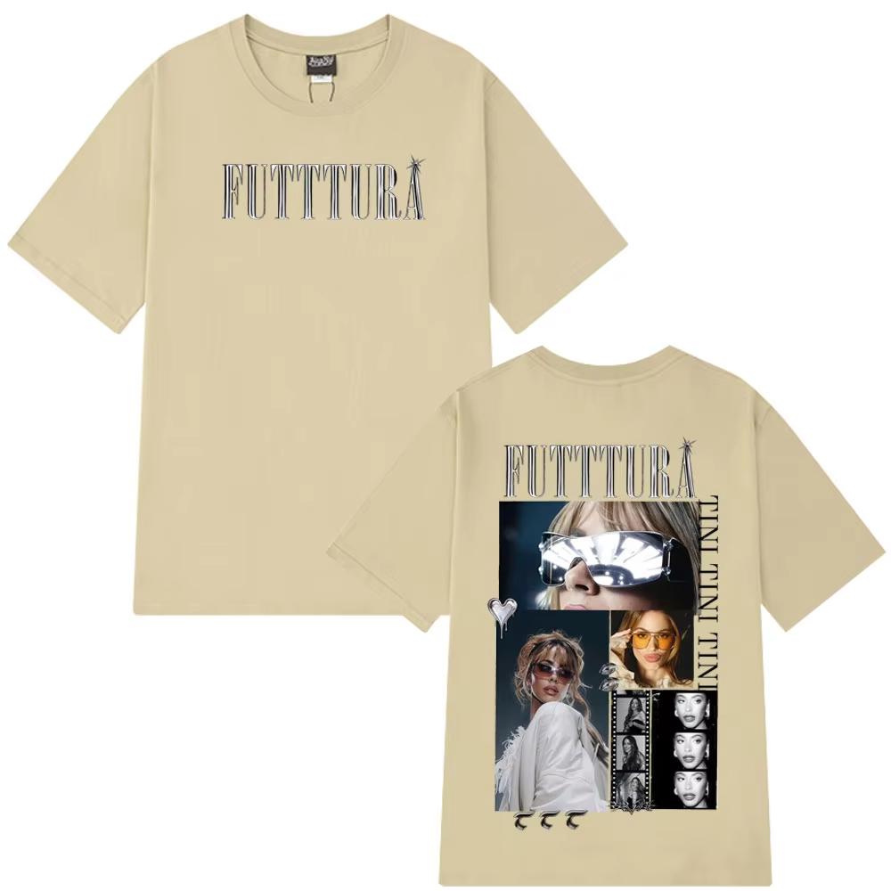 Tini Stoessel Futtura Album Tour 2026 Graphic Tshirt Men Women Fashion Tshirts Summer Cotton Aesthetic Trendy Casual Tshirt