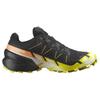 SALOMON Speedcross 6 Gtx Round Toe Lace-Up Shock Absorbing Non-Slip Wear-Resistant Waterproof Low-Top Running Shoes Men Sneakers Black Yellow 474654