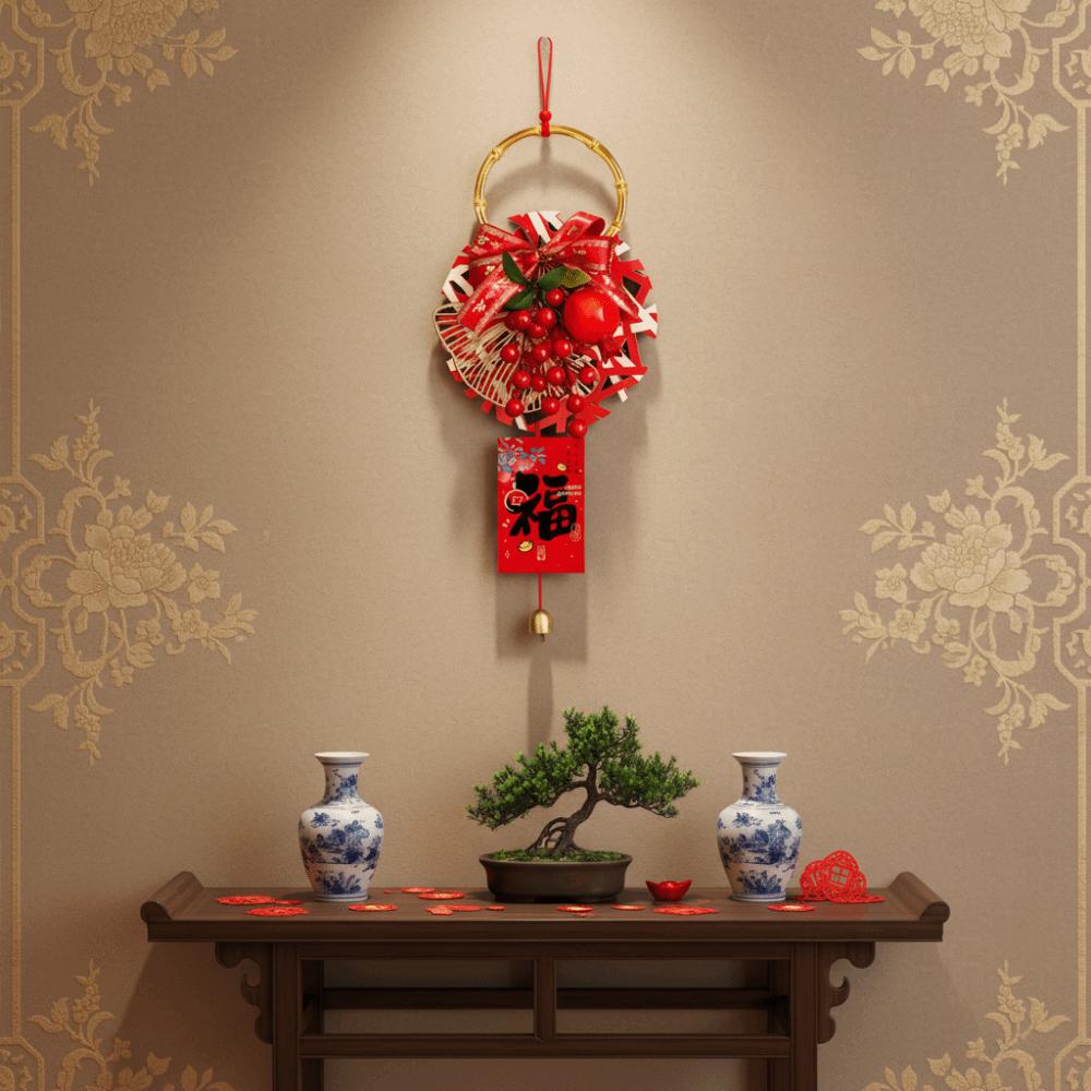 Traditional New Year Decorations Handcrafted Door Handle Decorations Spring Festival