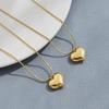 18K Gold-Plated Titanium Heart Necklace for Women - Luxurious, Durable, and Versatile Accessory