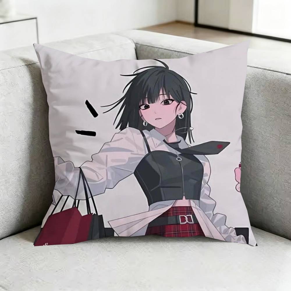 Link CClick Anime Pillow Case Square DoubleSided Sofa Cushion Cover Bedroom Bedside Pillow Gift