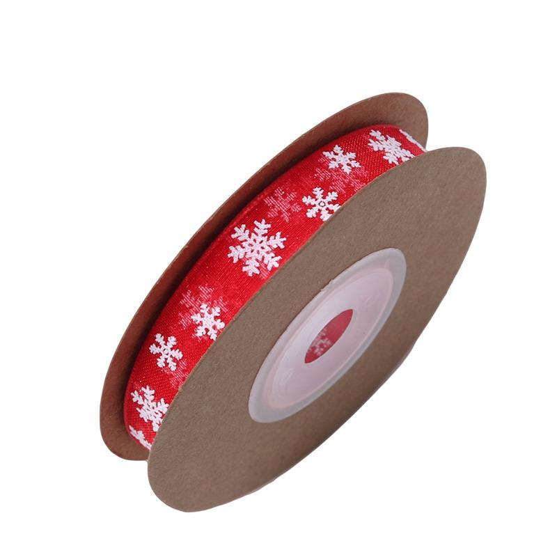 Рождественская органза лента ленты снежинки ручная работа DIY упаковка подарков украшение венок домашний декор