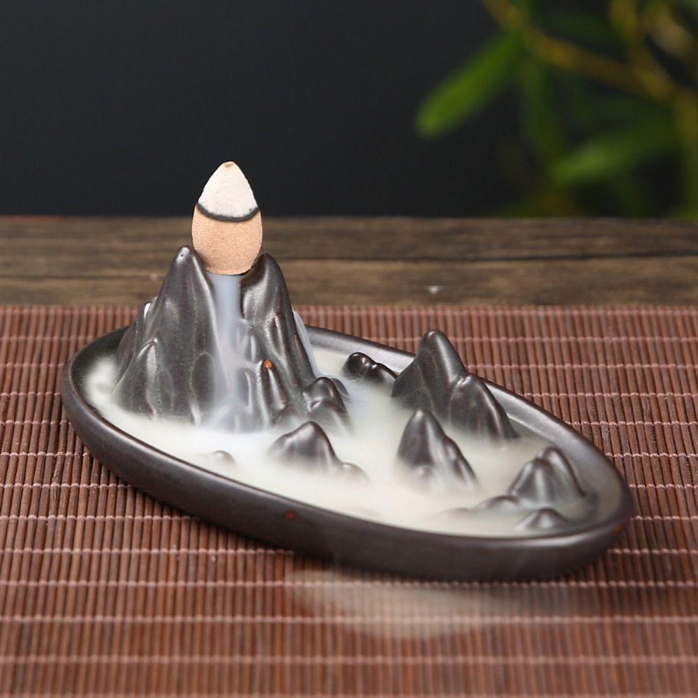 Керамический диффузор для ароматов с обратным потоком, подставка для благовоний ручной работы, для дома