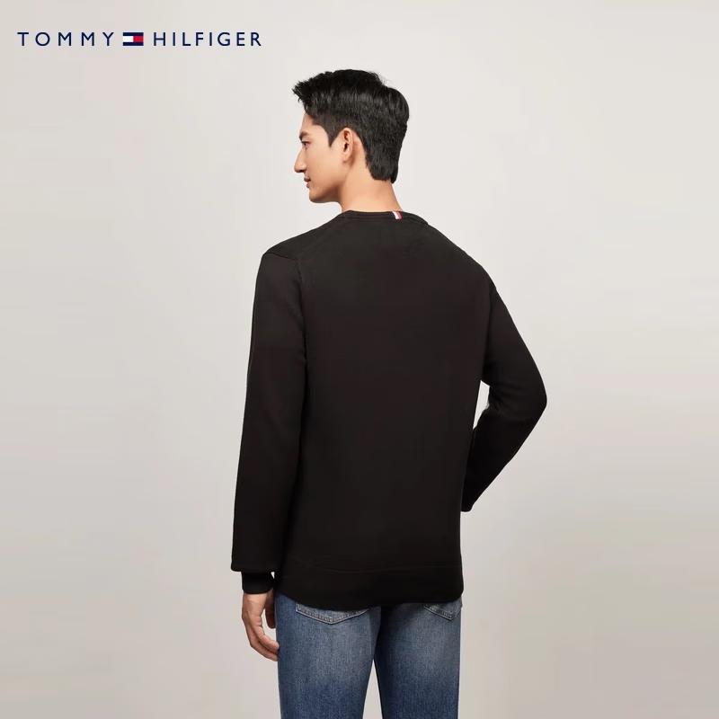 Tommy Hilfiger Men's Silk Cashmere Blend Round Neck Knit Sweater