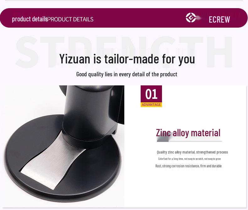 Бесшумный дверной стопор: Бесфрезерный, невидимый напольный бампер для спальни и ванной комнаты