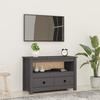 VidaXL TV Cabinet Grey 79x35x52 Cm Solid Pine Wood 821499