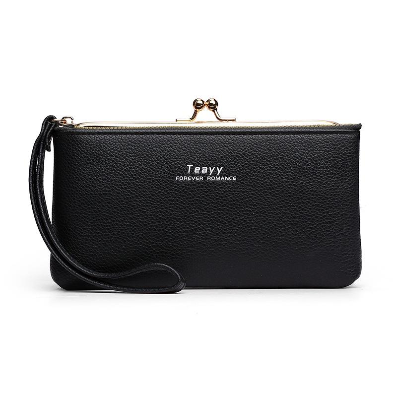 IELGY Женский кошелек для монет в стиле ретро, ​​длинный модный темперамент, мягкая кожа