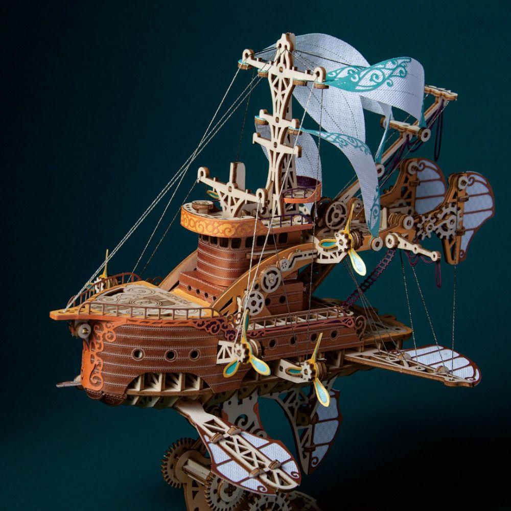 Assembly Fantastic Spaceship Model Miniature Model Ship Building Block Kits Children Kids Girls