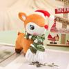 New Christmas Deer Christmas Scarf Hat Doll Plush Toy Christmas Decoration Queue Props