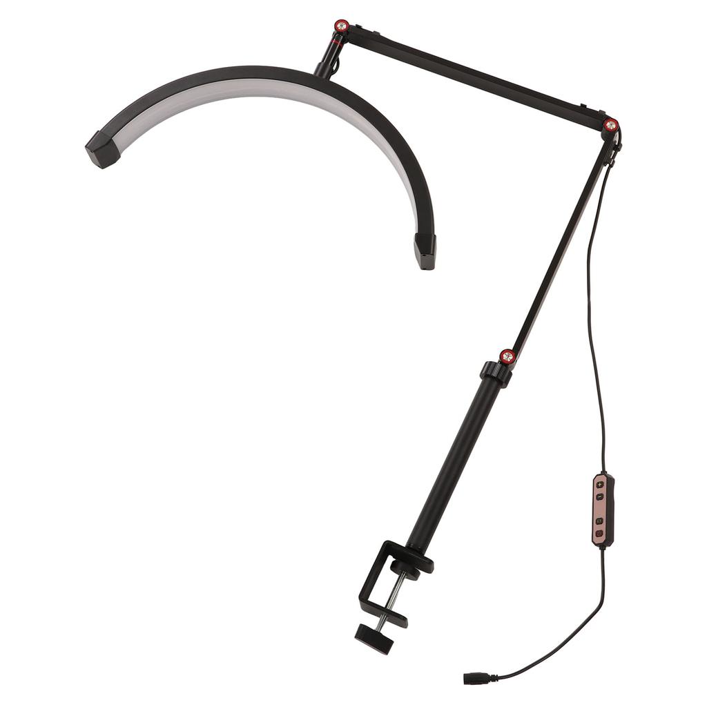 Half Moon Fill Light 360 Degrees  Rotation Brightness Color Temperature Adjustable LED Fill Lamp 110?240V