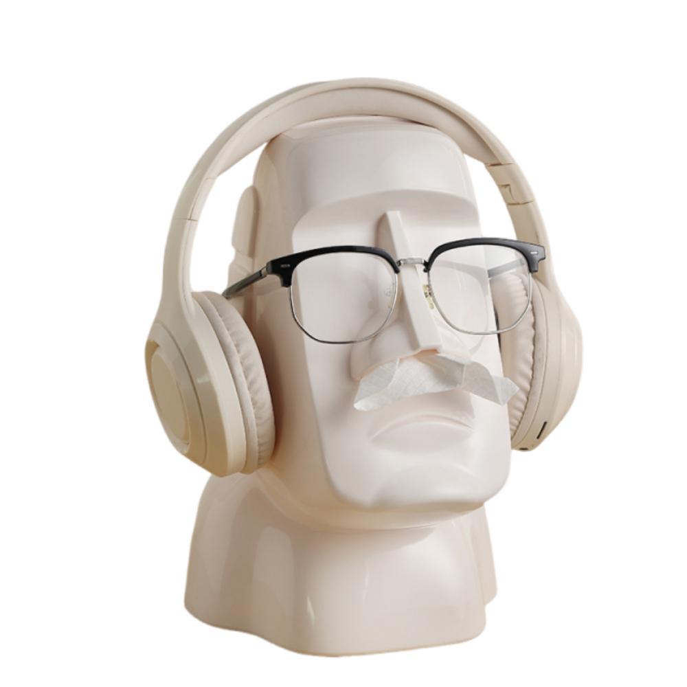 Creative Paper Towel Container Stone Statue Headphone Holder Sunglasses Storage Rack  Household