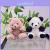 Whimsical Cartoon Panda Plush Pendant Soft Keychain Lovely Bear Gift For Ages All
