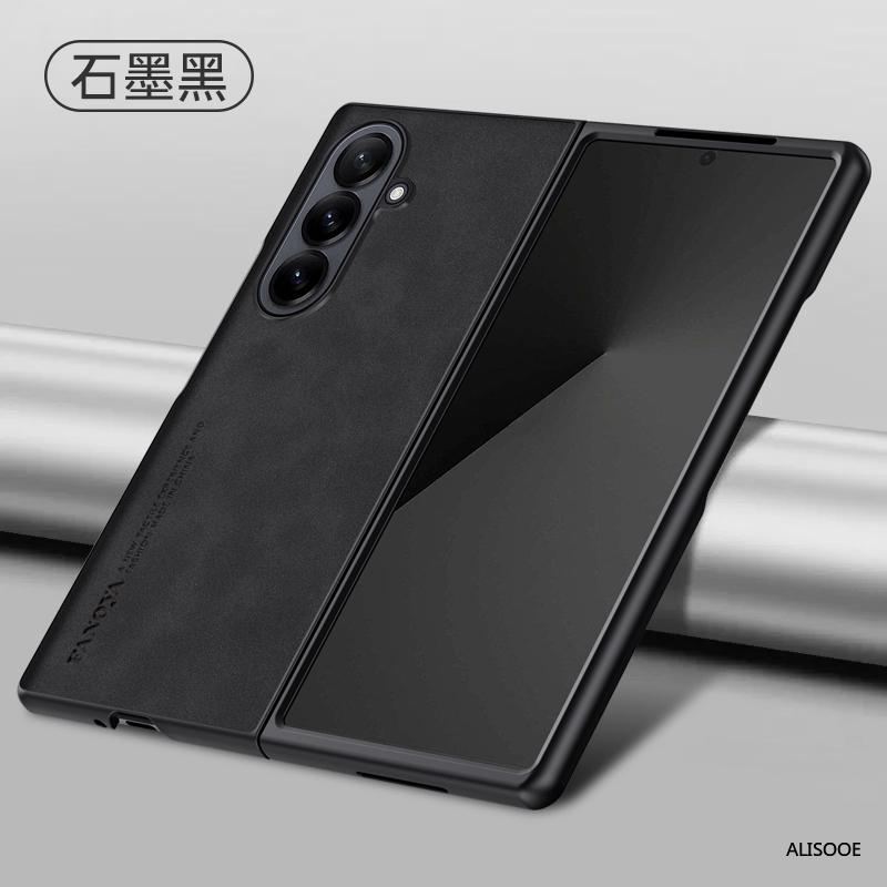 Матовая кожаная funda для Samsung Z Fold 8 Fold 7 6 5 4 3 2 Чехол Матовый пластиковый Жесткий Ударопрочный Чехол для телефона