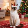 Эластичный ремешок Головной убор для питомца Кошка Собака Праздничный головной убор Праздничные рождественские шапки для кошек собак Рождественская елка Санта Клаус Блеск