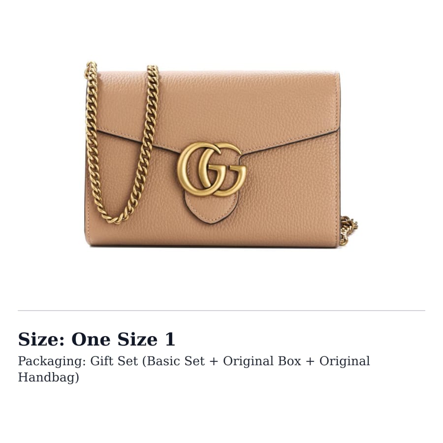 GUCCI Blondie Calfskin Crossbody Bag, Shoulder Bag Women's Beige 779777-A7M0T-2754