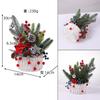 Рождественская красная ягода сосновая шишка мини рождественская елка рождественское украшение для дома настольное украшение оконное украшение