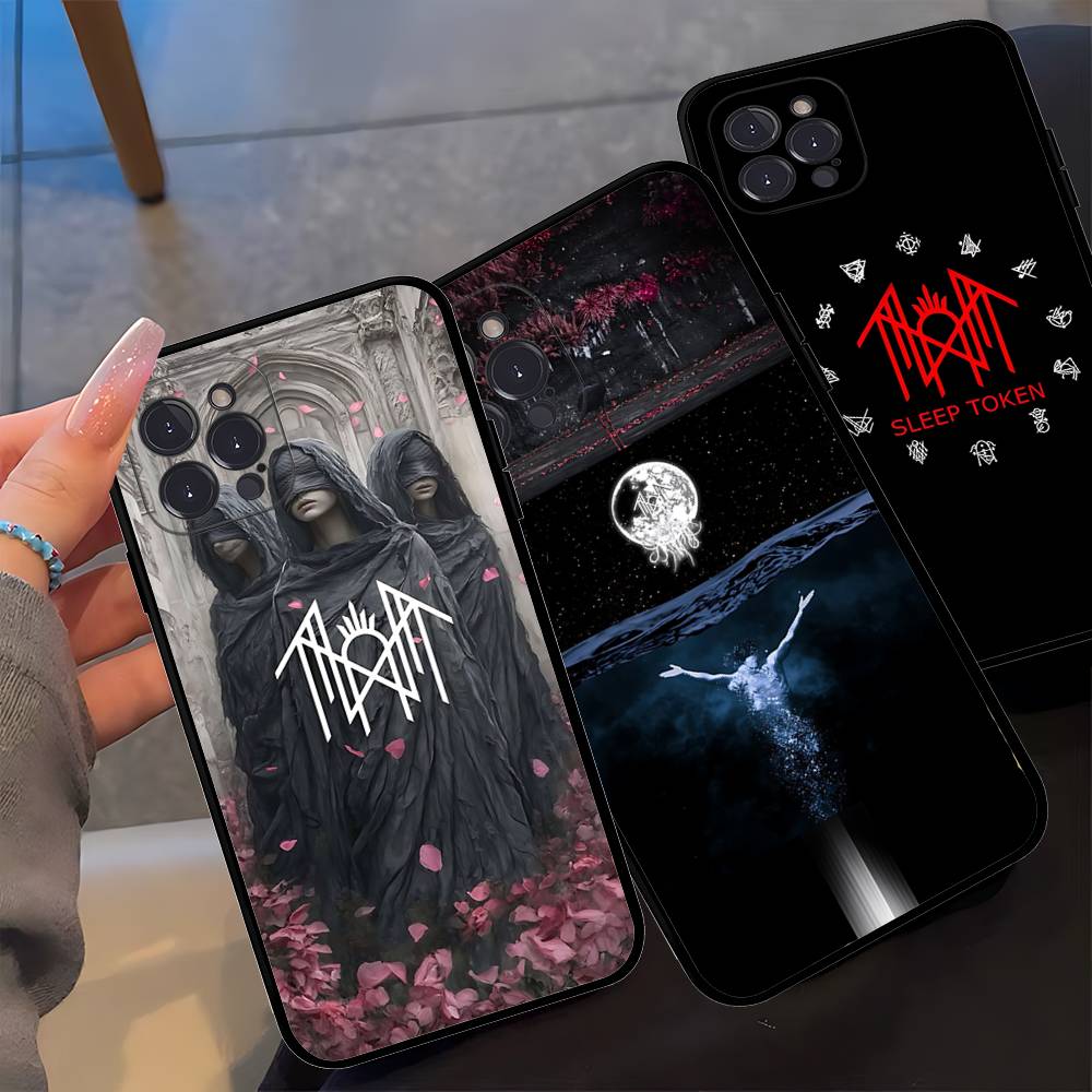 Чехол-бампер Sleep Rock Band T-Token Мягкая задняя панель для IPhone 17 16 Pro Max 15 12 11 16e 13 Mini 14 15 Plus