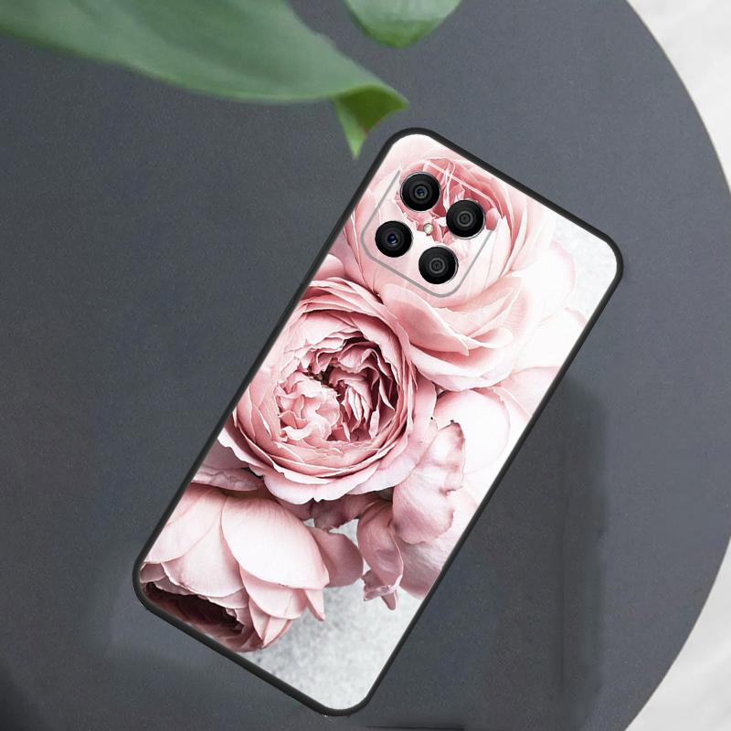 Элегантный розово-фиолетовый цветок пиона для чехла Honor Magic 8 7 5 6 Pro для Honor 200 400 Lite 50 70 90 X8c X8b X9a X9b X9c X9d Win
