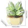 Potted Building Block Succulent Simulation Cactus Sunflower Micro Particle Building Block Toy Desktop Decoration Birthday Toy