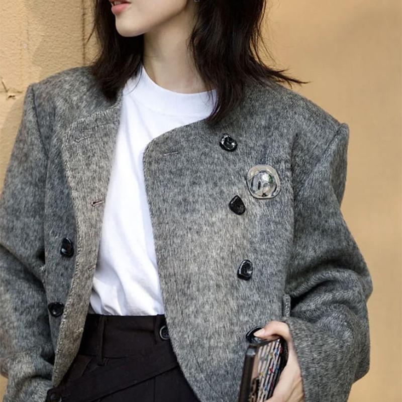 Новая мода минималистская нерегулярная геометрическая металлическая неровная полированная овальная брошь для женщин и девушек, ювелирные изделия для вечеринок, подарки