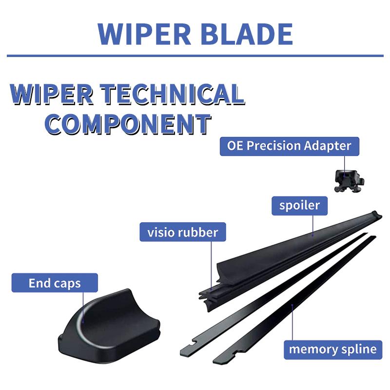 Front Rear Wiper Blades For Mercedes Benz C-Class W205 S205 2015- Windshield Windscreen Car Accessories C-Klasse C180 C200