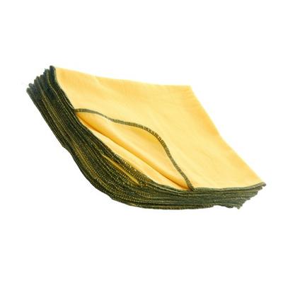 Leecroft Лучшая желтая тряпка для пыли с зеленым краем 60 см x 50 см