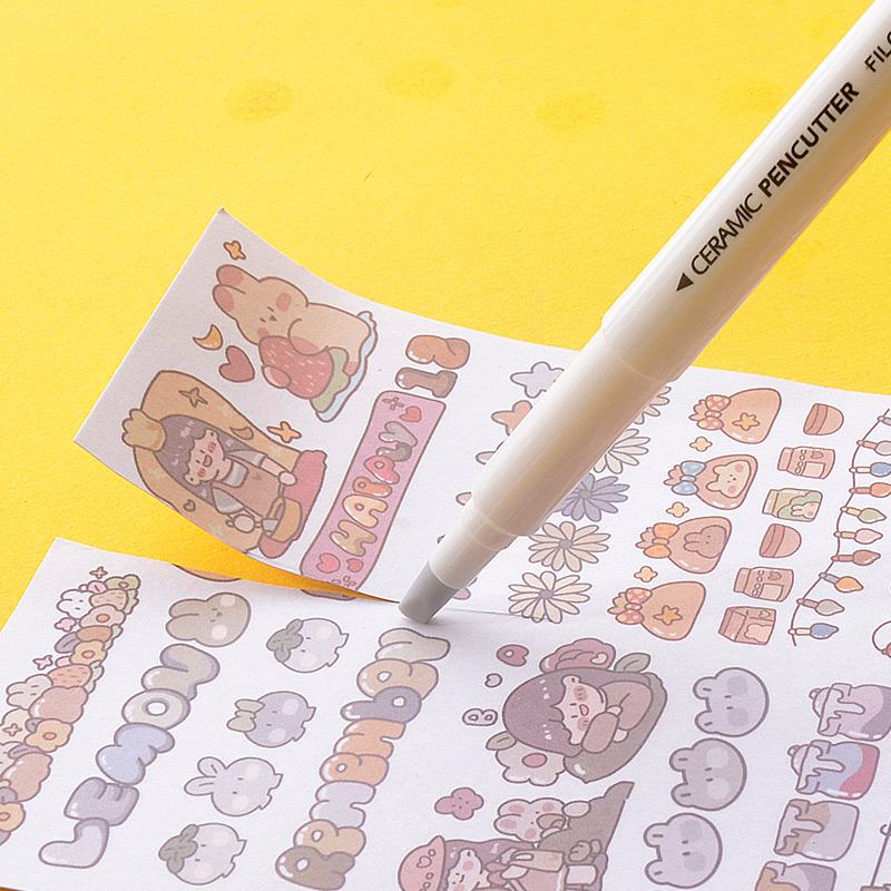 Керамический нож-карандаш, новинка, безопасный универсальный нож, нож для резки бумаги, нож для резки конвертов, альбом, журнал, офис, школа