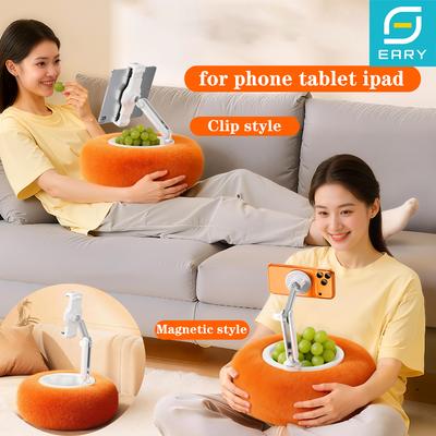 Ранняя подставка-подушка для планшета, совместимая с Kindle, iPad, iPhone, Google, Samsung, 360° вращающийся магнитный держатель для телефона для кровати, дивана