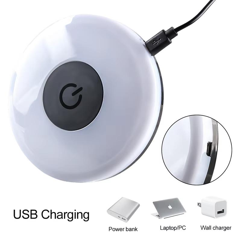 Rechargeable Car Reading Light LED Car Interior Touch Light Night Reading Lamp Magnetic Mount Wireless Dome Light LED Touch Lamp