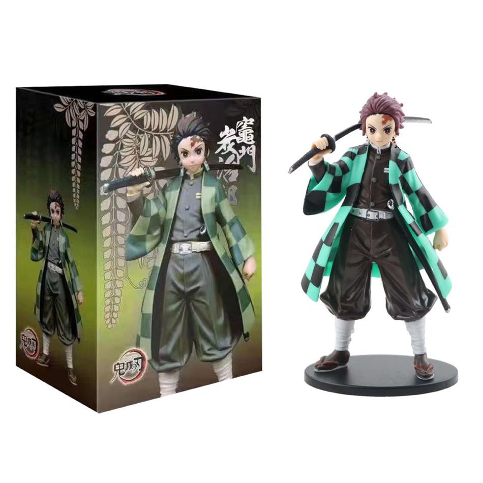 Аниме Demon Slayer Kimetsu no Yaiba фигурка Камадо Танджиро фигурка Agatsuma Zenitsu Nezuko Warrior ПВХ модель игрушки