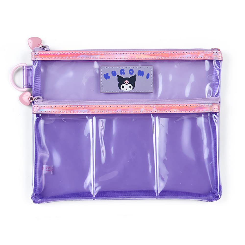 Sanrio Kuromi Pouch with 3 Cards and 3 Transparent Sheets 931691 2-tier (cutely Customized)