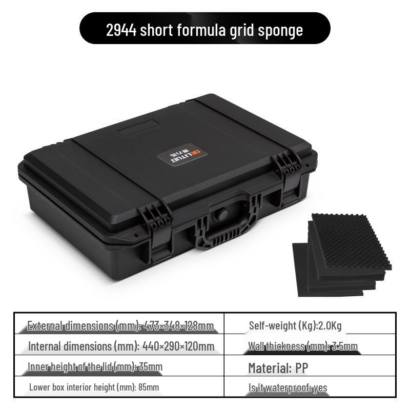 Пластиковый водонепроницаемый ударопрочный защитный бокс для камеры и оборудования