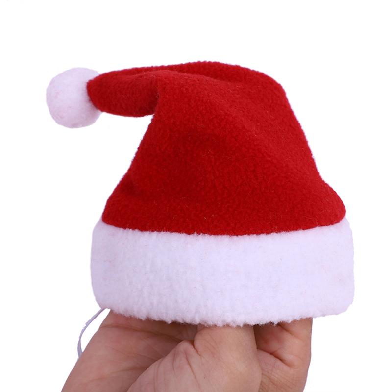 Полосатая рождественская шапка для домашних животных, разноцветная одежда для кошек и собак, головные уборы, товары для домашних животных для декора рождественской вечеринки