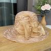 Summer new lace flower pot hat women's mesh breathable sun hat vacation versatile big edge beach hat
