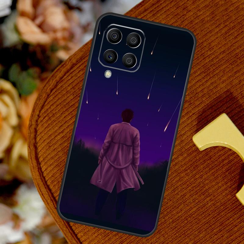 Чехол для Samsung Galaxy M33 M53 M13 M20 M11 M31 M51 M15 M55 M12 M32 M52 M14 M34 M54 M30s с ангелом Кастиэлем из Сверхъестественного