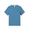 Comfortable Simple Versatile Letter Breathable Thin Sports Round Neck Short Sleeve T-Shirt Men Tops Morning-Light-Blue 952525106-3