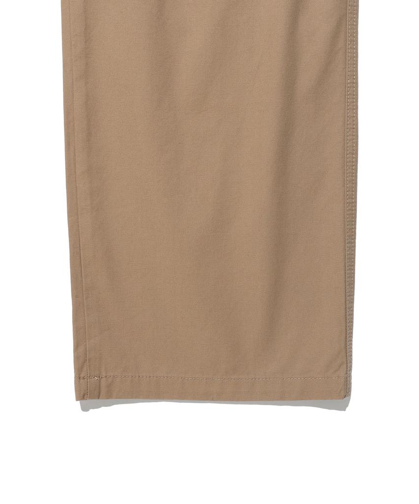 WACKY WILLY Straight Cotton Fatigue Elastic Pants Beige