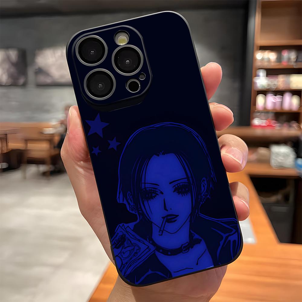 Чехол для телефона Аниме N-Нана Осаки Для IPhone 17 Pro Max 15 Pro 16 14 Plus 12 13 Mini 11 Pro Ударопрочный Мягкий Чехол