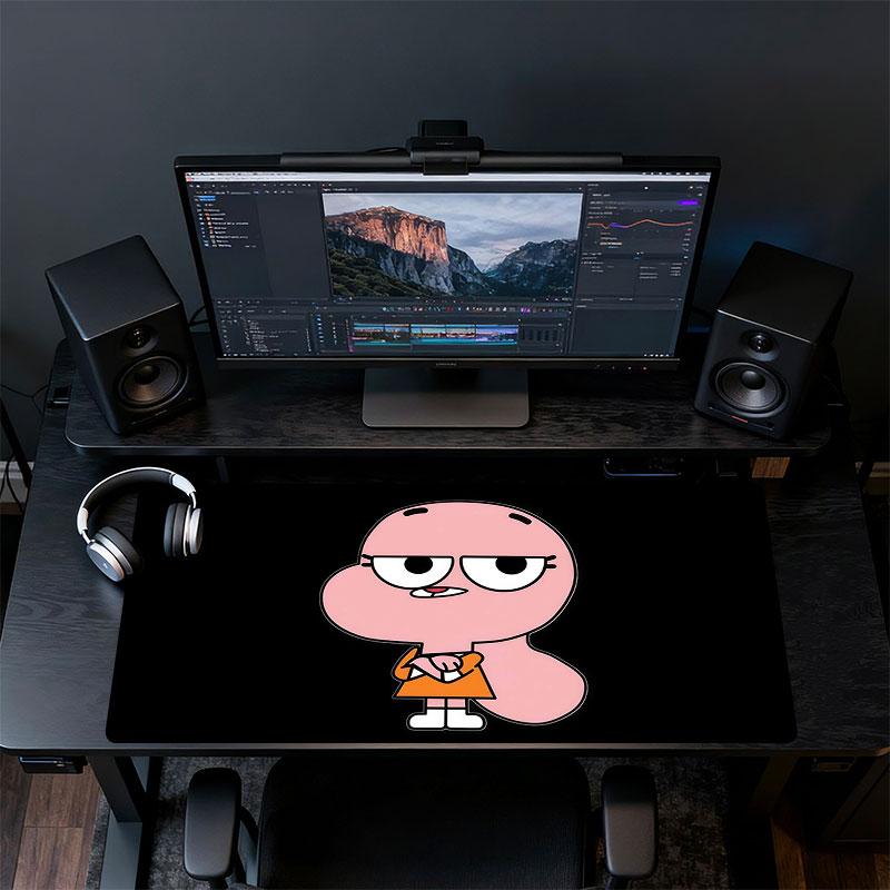 Anais Watterson Mouse Pad, Large Gaming Desk Mat, Non-slip XXL Mousepad for Laptop & Tablet, Mini PC Playmat with Stitched Edges