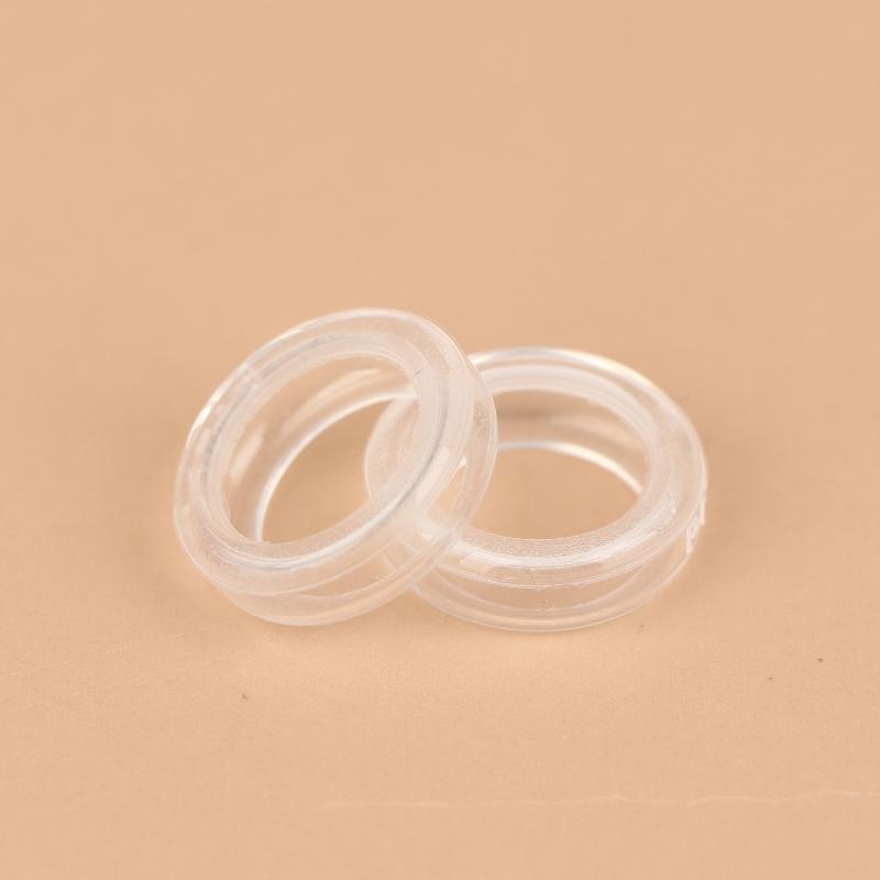 1Pair Medical-grade Fully Transparent Liquid Silicone Sleeves ST Series High-definition Flat-head Plugs