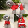 Качественная пижама для питомца на Рождество, комбинезон для собаки, свитер для кошки, пальто, куртка**