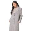 Principles Womens/Ladies Checked Single-Breasted Longline Coat