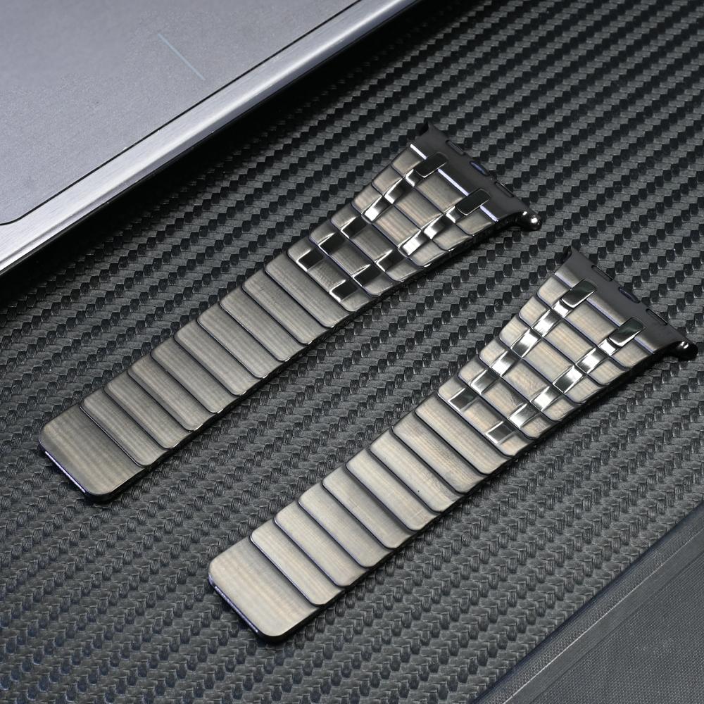 Нержавеющая сталь Ремешок для Apple Watch Ultra Серии 10 9 8 7 6 5 SE Магнитный Металлический Браслет для Серии 49мм 46мм 45мм 44мм Ремешок