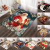 Santa Claus Reindeer Snowman Christmas Decoration Carpet Living Room Bedroom Carpet Entrance Porch Door Mat Home Decoration